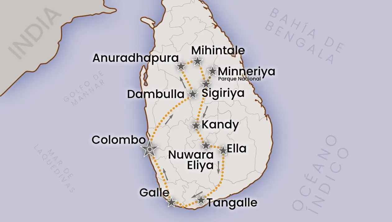 Sri Lanka | Itinerario del viaje